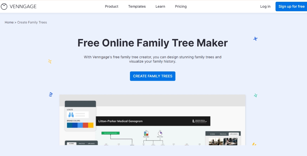 Venngage Family Tree Maker