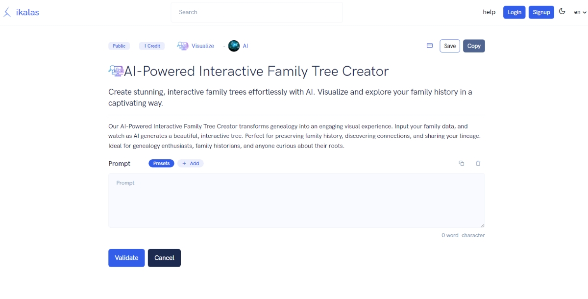 Ikalas Family Tree Maker
