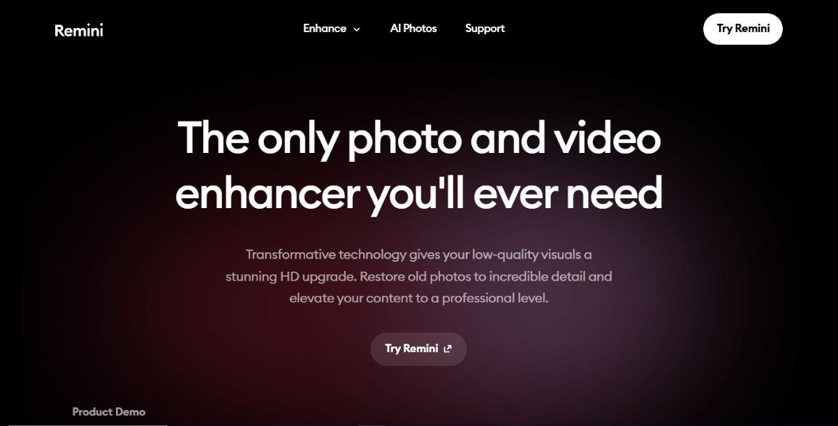 Remini AI Image Enhancer