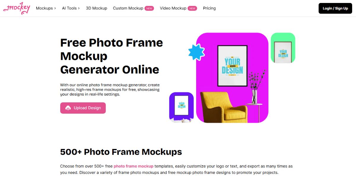 Mockey - Best AI Photo Frame Generator