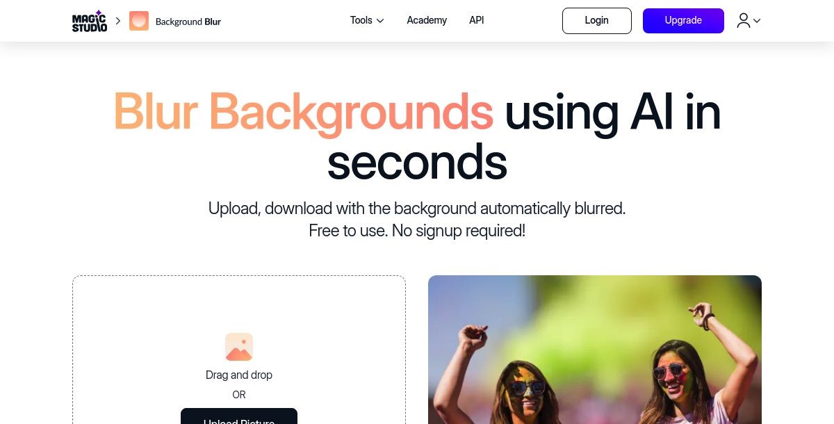 AiPassportPhotos Background Blur
