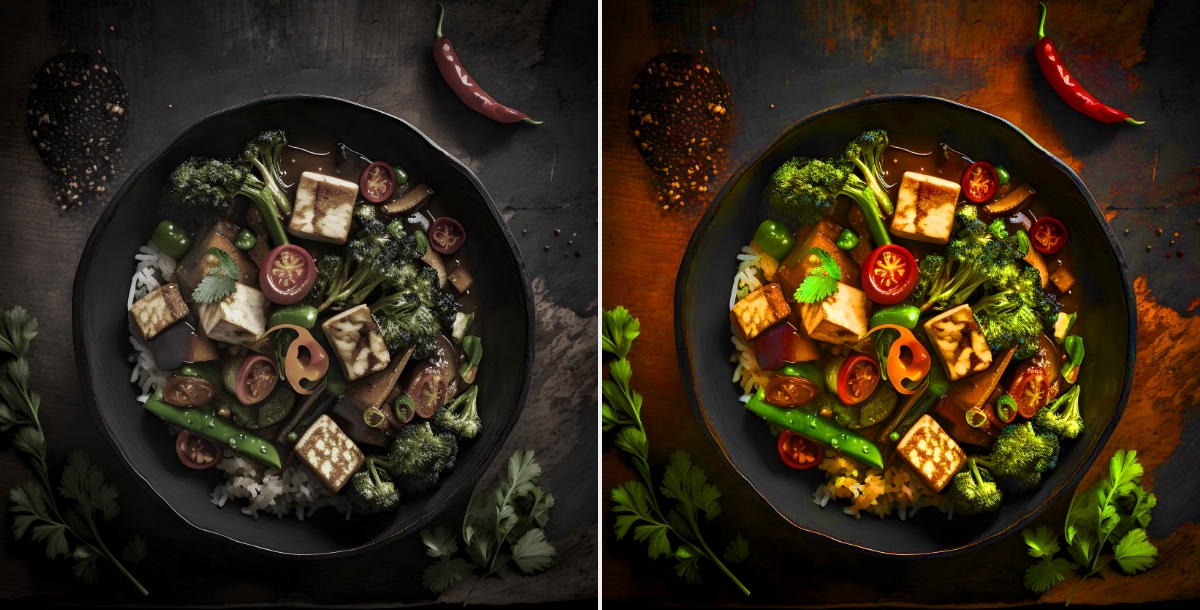 food blogger photography