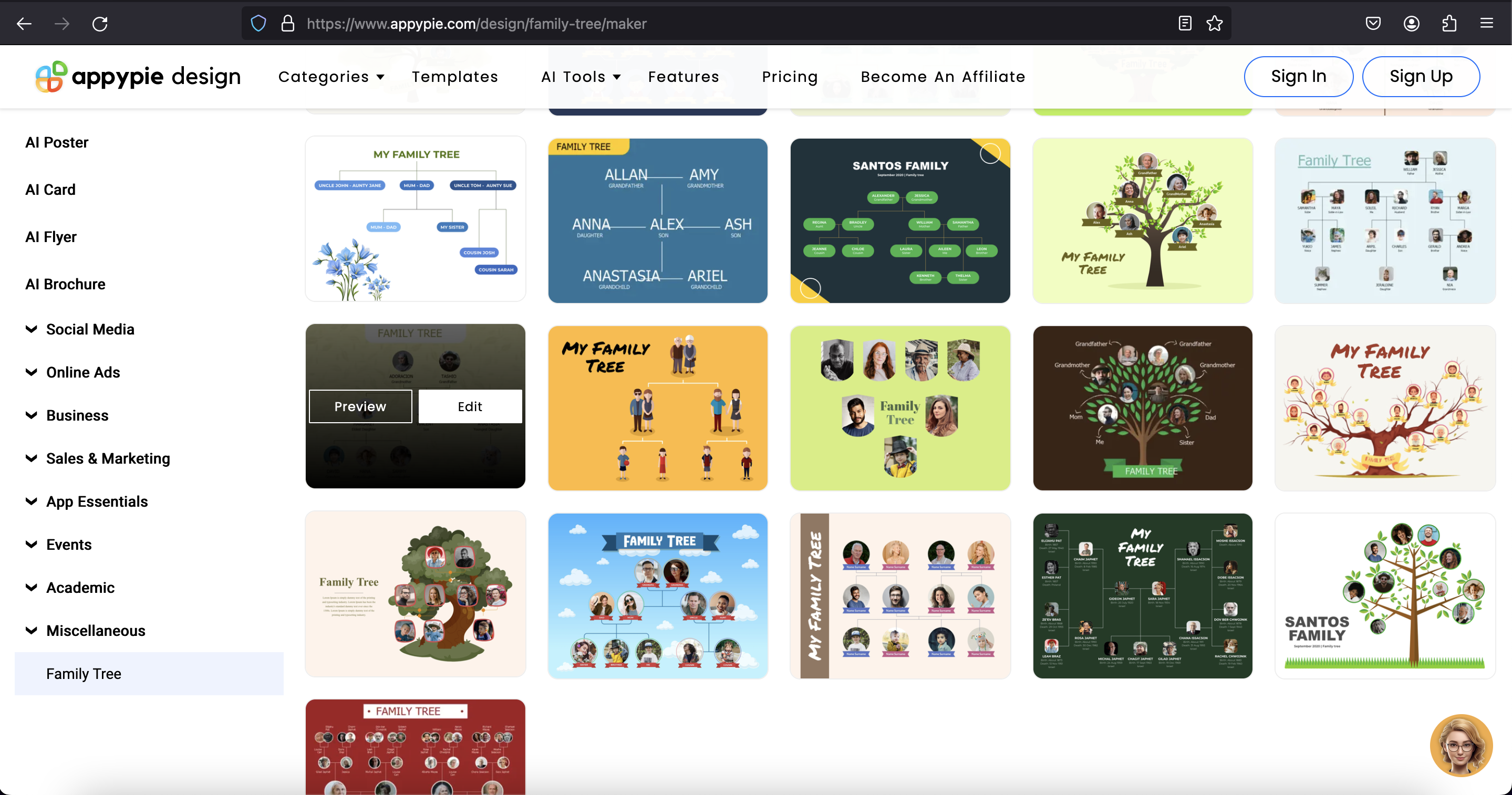 Family Tree Templates