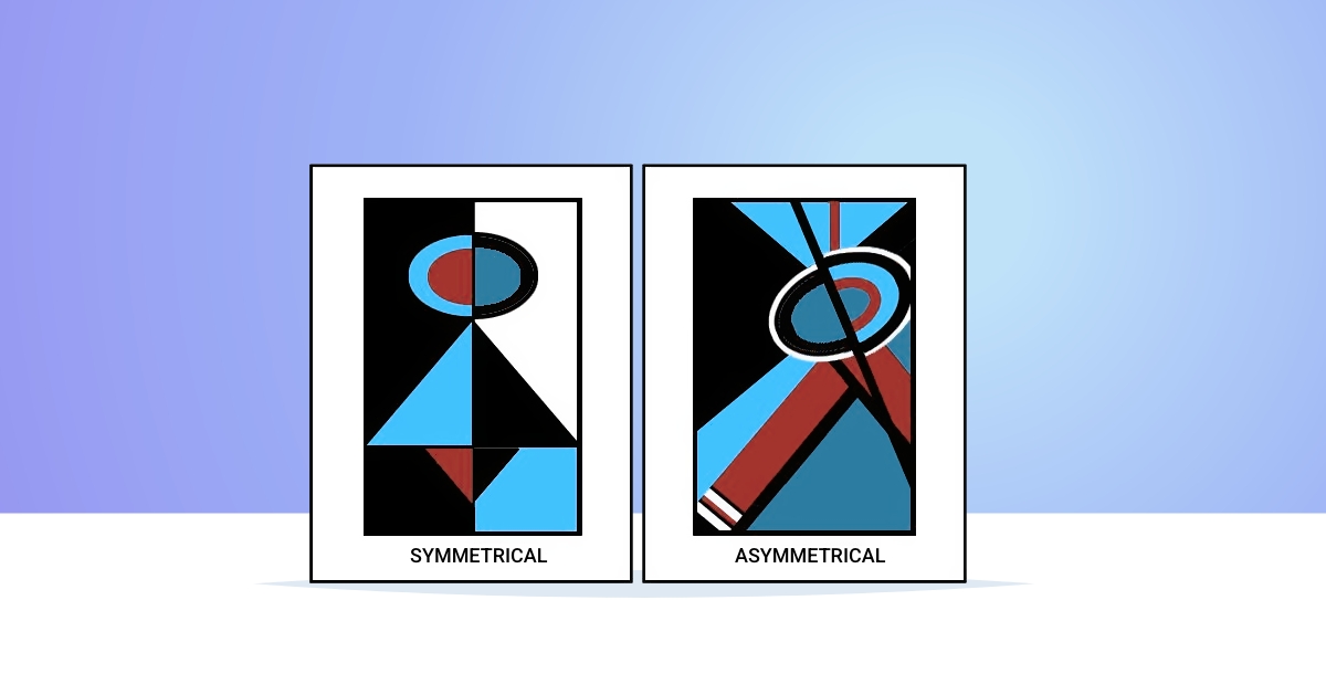 difference between symmetrical and asymmetrical balance