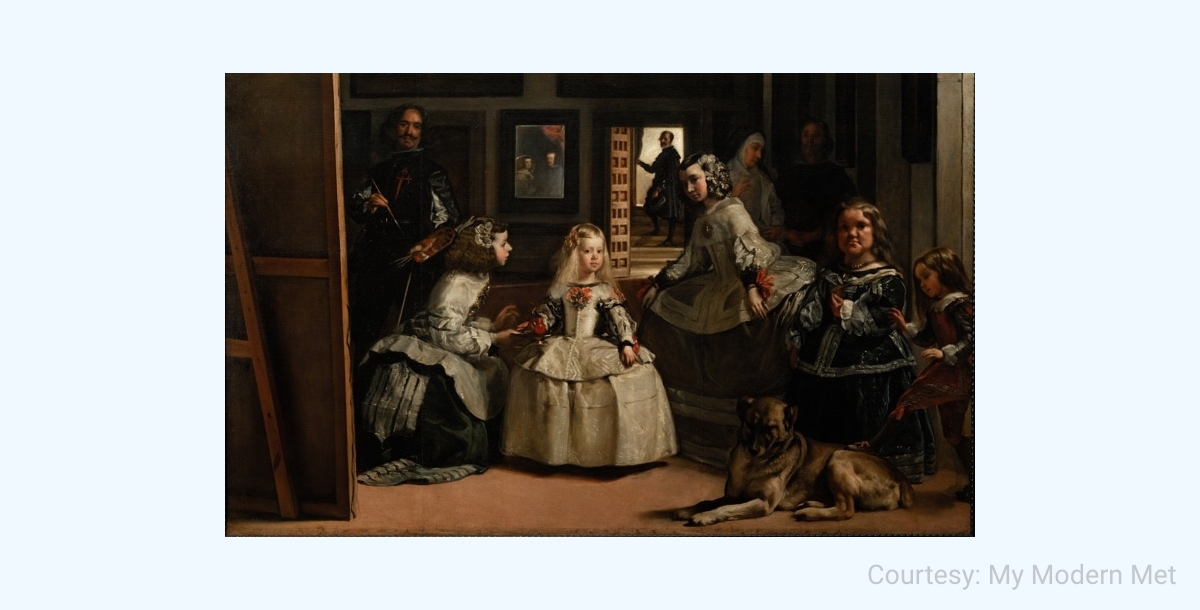 Las Meninas portrait Asymmetrical balance in art