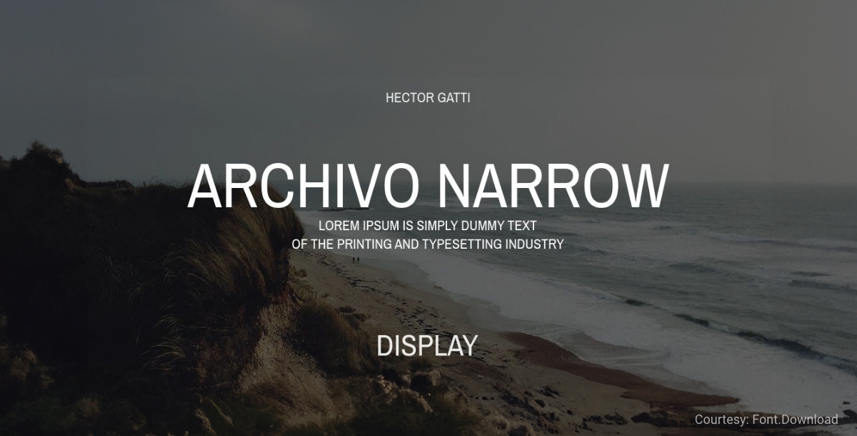Free Minimalist Font Narrow