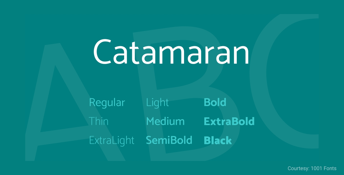 Free Minimalist Font catamaran