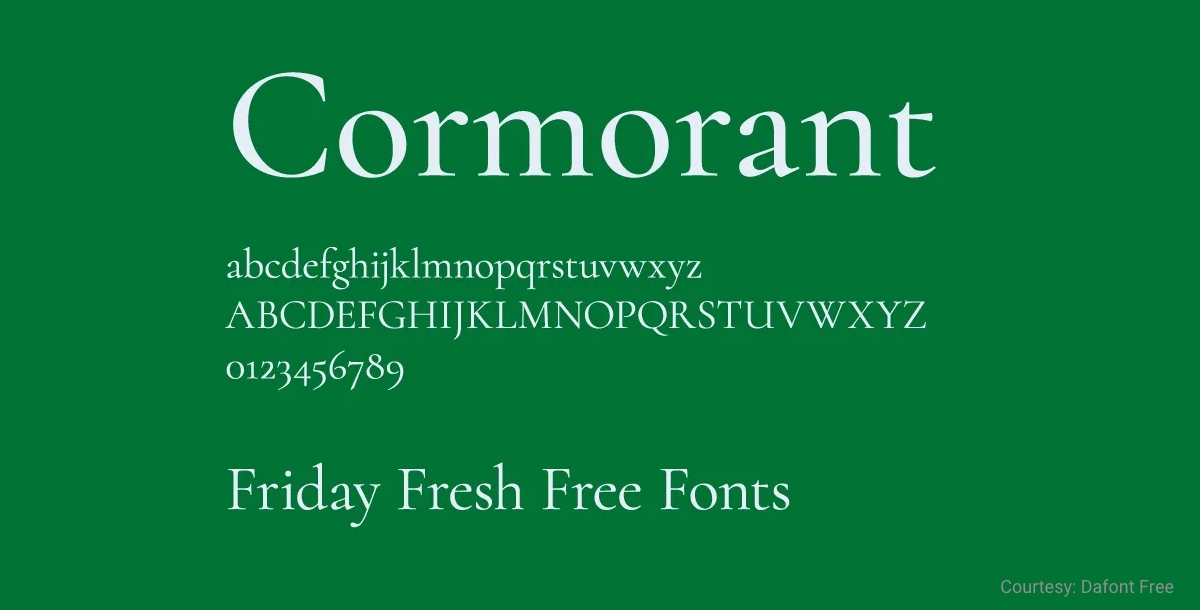 Free Minimalist Font Cormorant