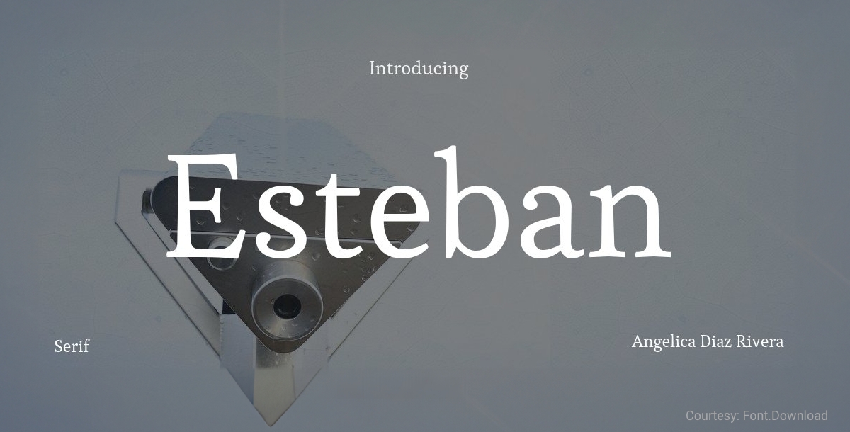 Free Minimalist Font Esteban