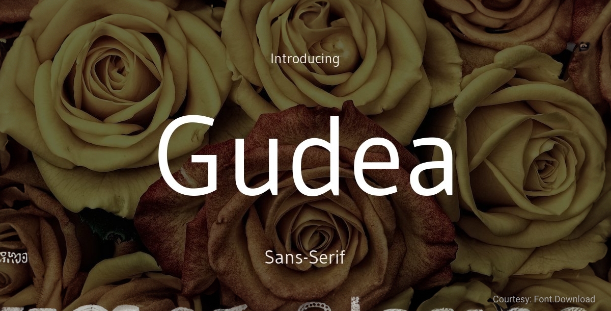 Free Minimalist Font gudea