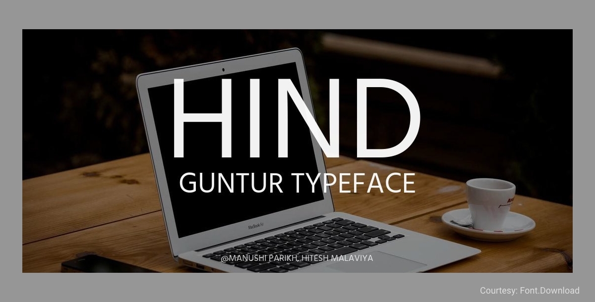 Free Minimalist Font Hind Guntur