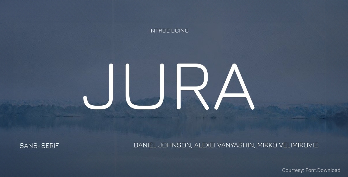 Free Minimalist Font Jura