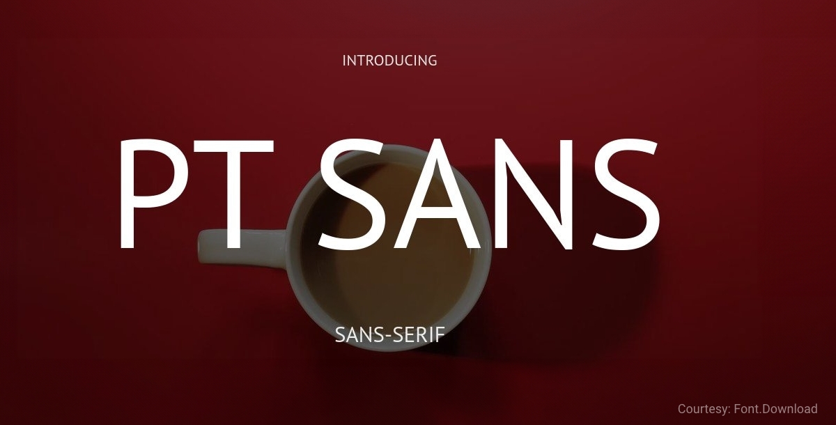Free Minimalist Font PT Sans