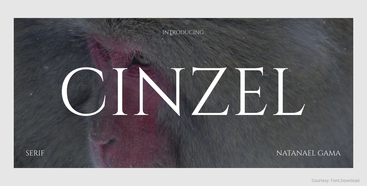 free commercial font cinzel
