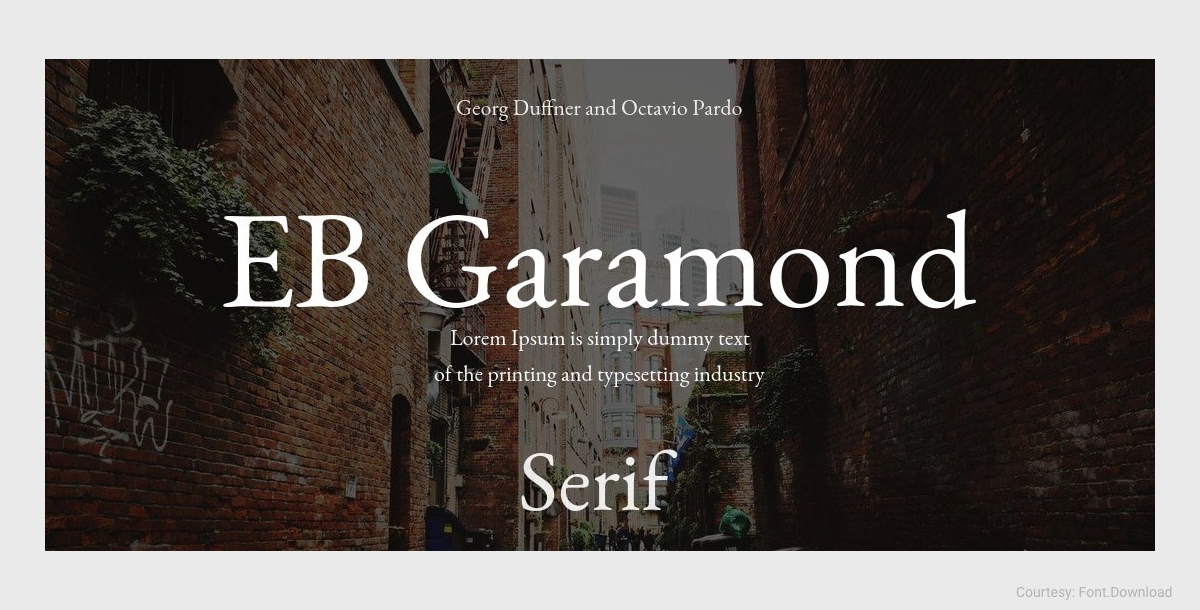 free commercial font eb garamond