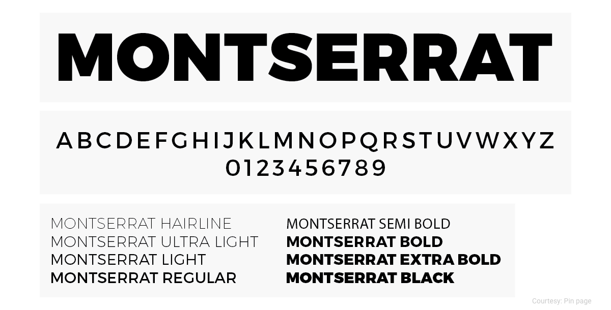free commercial font montserrat