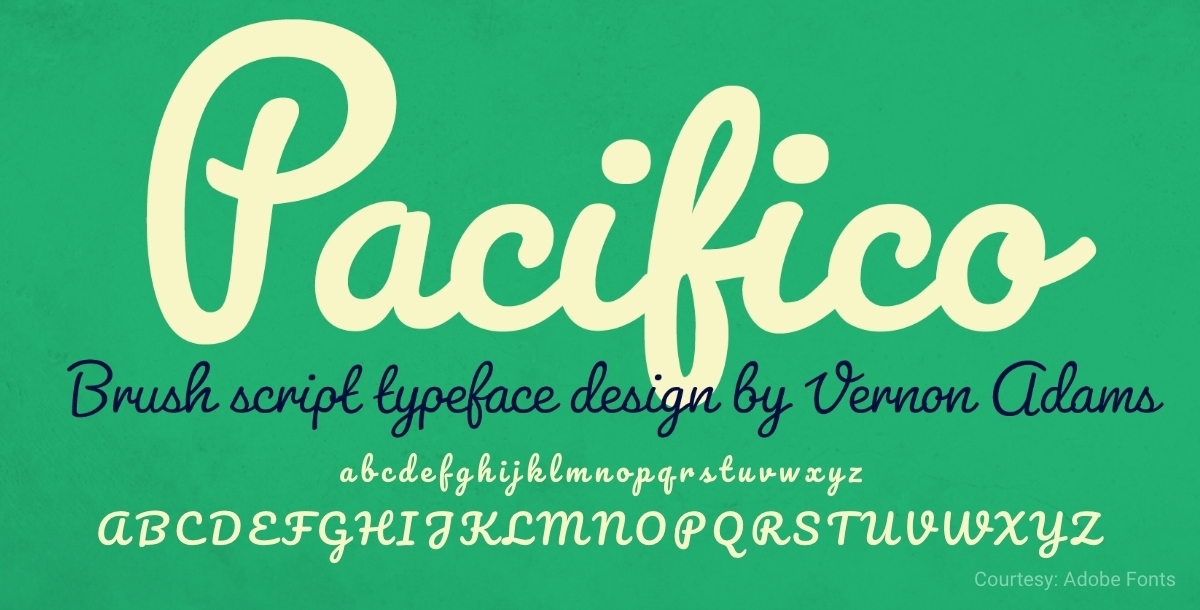 free commercial font pacifico