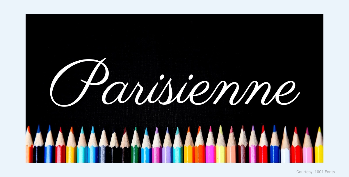 free commercial font parisienne