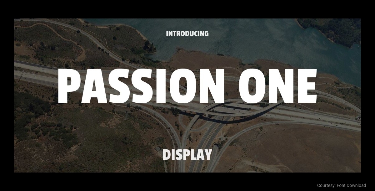 free commercial font passion one