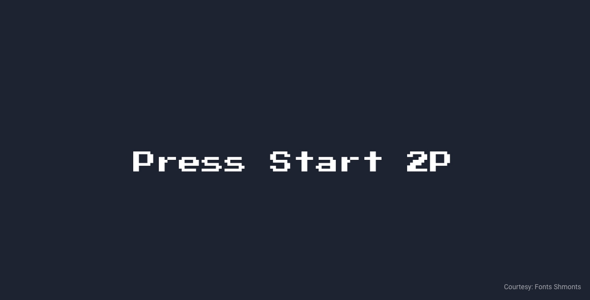 free commercial font press start p