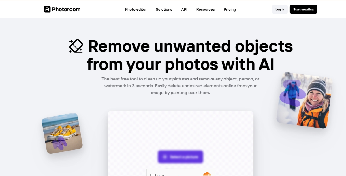 Photoroom AI Object Remover