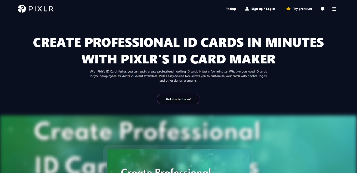 Pixlr Best AI ID Card Generator