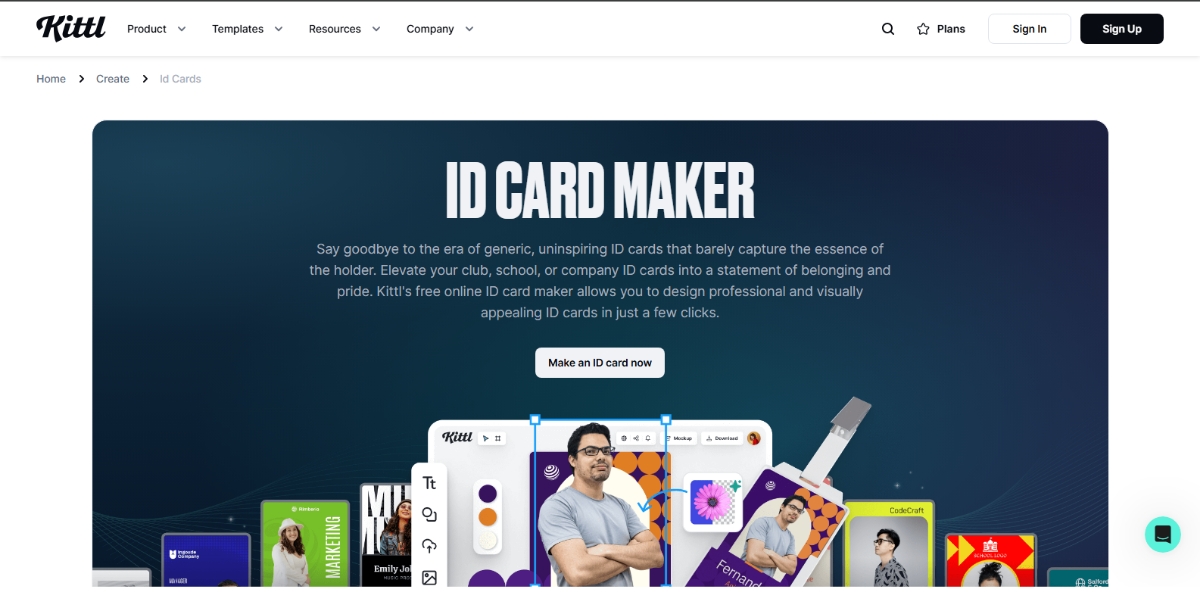 Best AI ID Card Generator Kittl