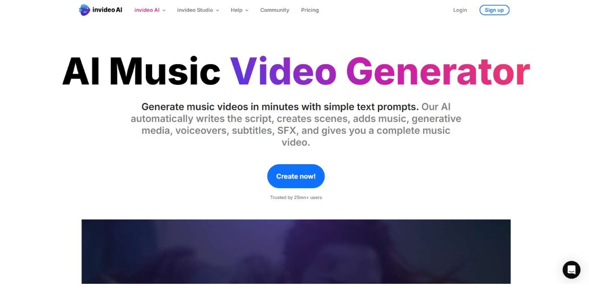 Invideo AI Best AI Music Video Generator Tools