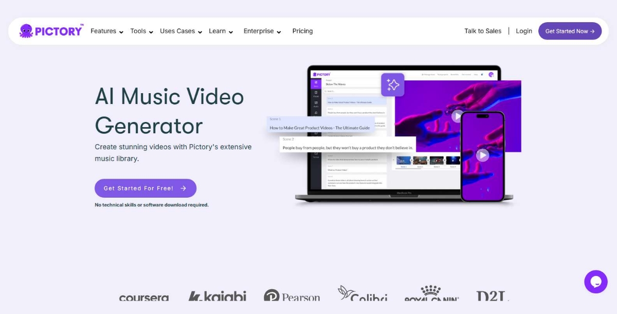 Pictory Best AI Music Video Generator Tools