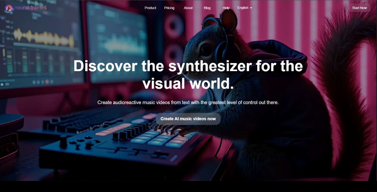 Neural frames Best AI Music Video Generator Tools
