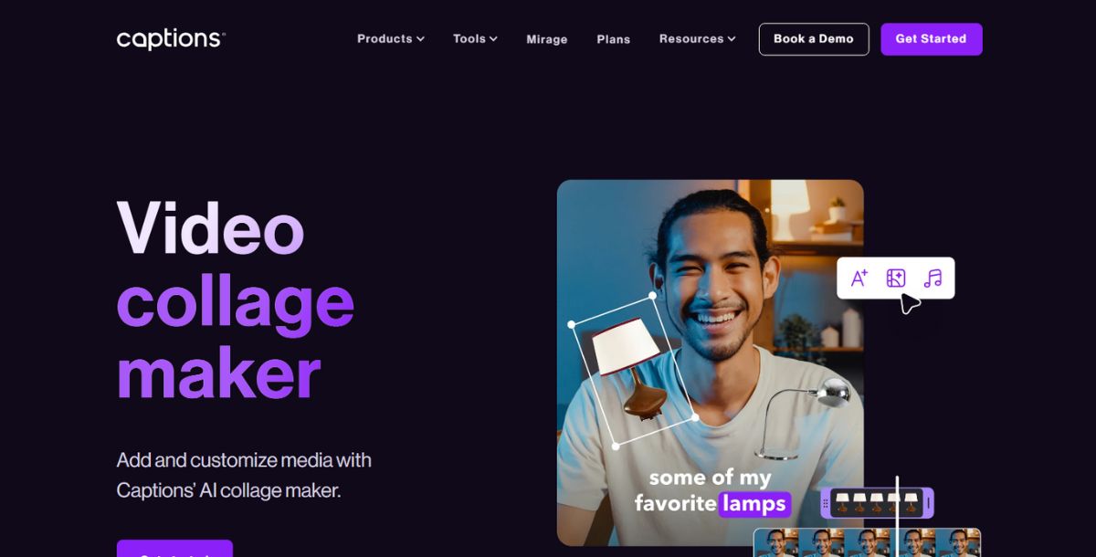 Captions Video Collage Maker