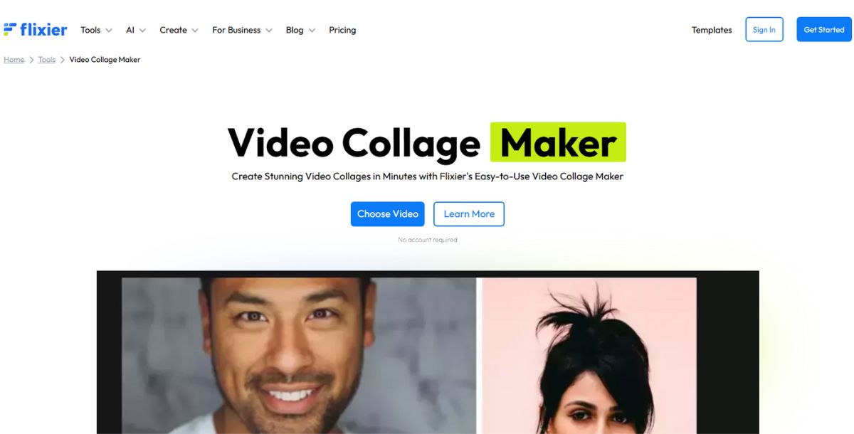 Flixier Video Collage Maker