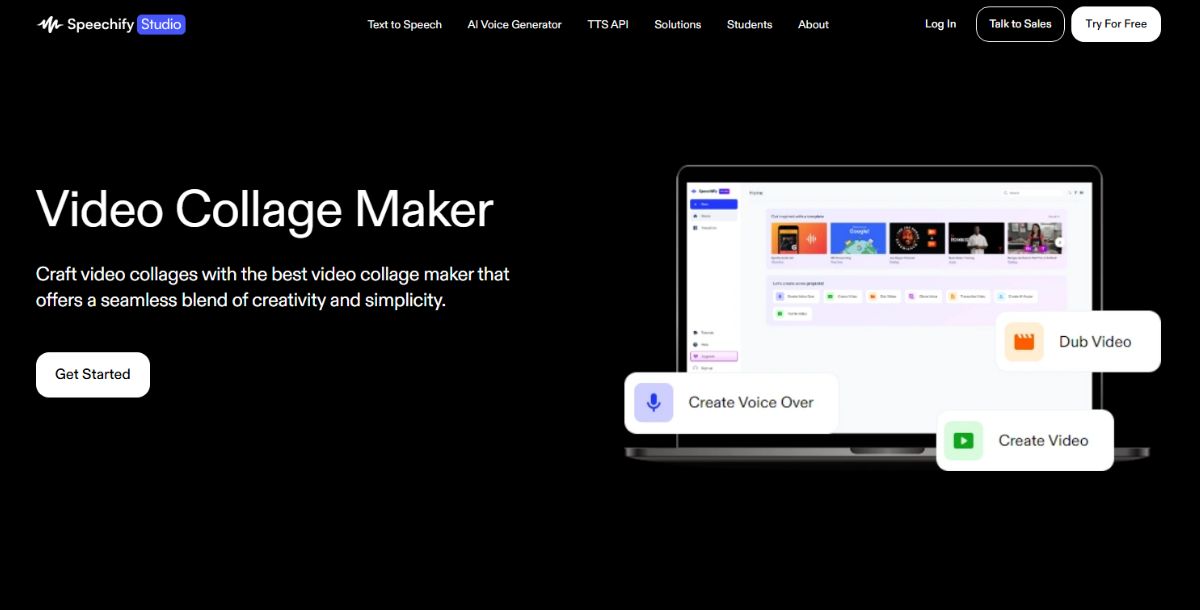 Speechify Video Collage Maker
