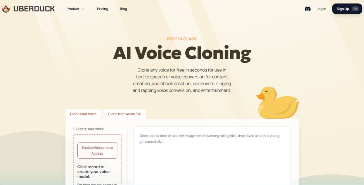Uberduck - Best AI Voice Cloning Tool