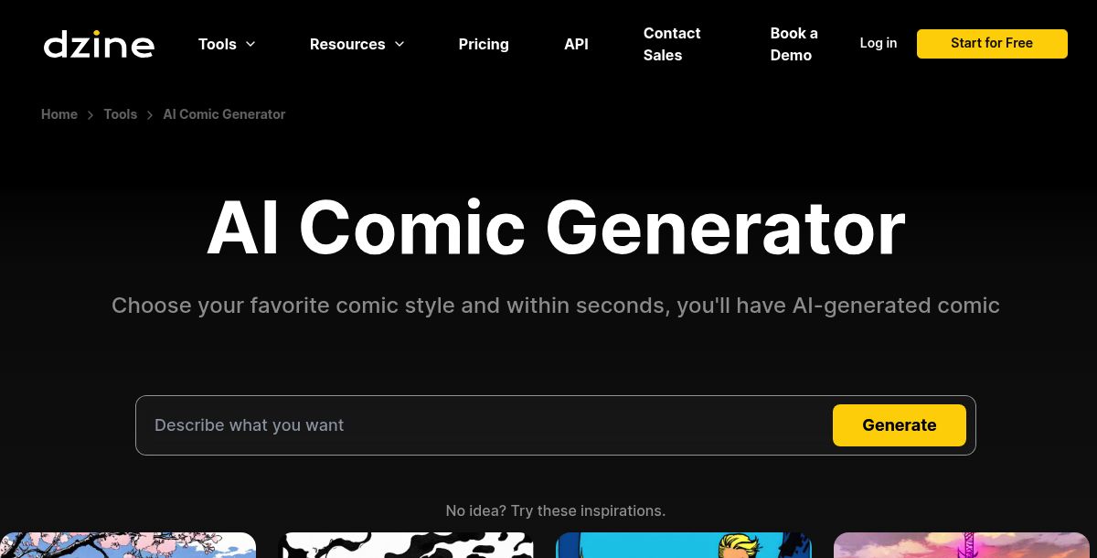Dzine AI Comic Generator