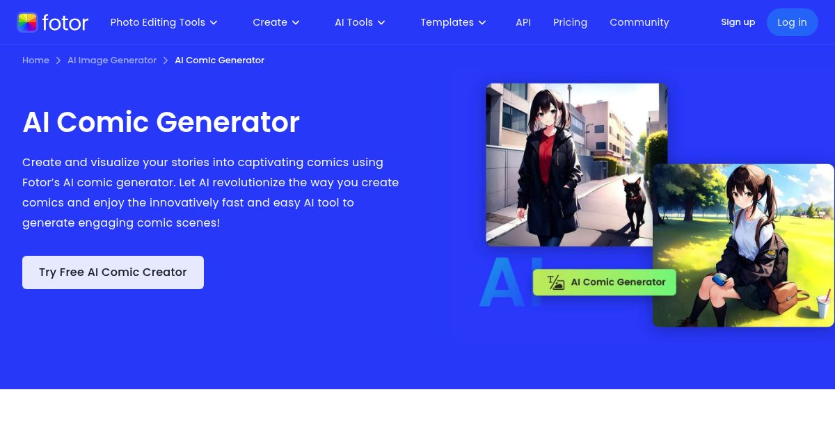 Fotor AI Comic Generator
