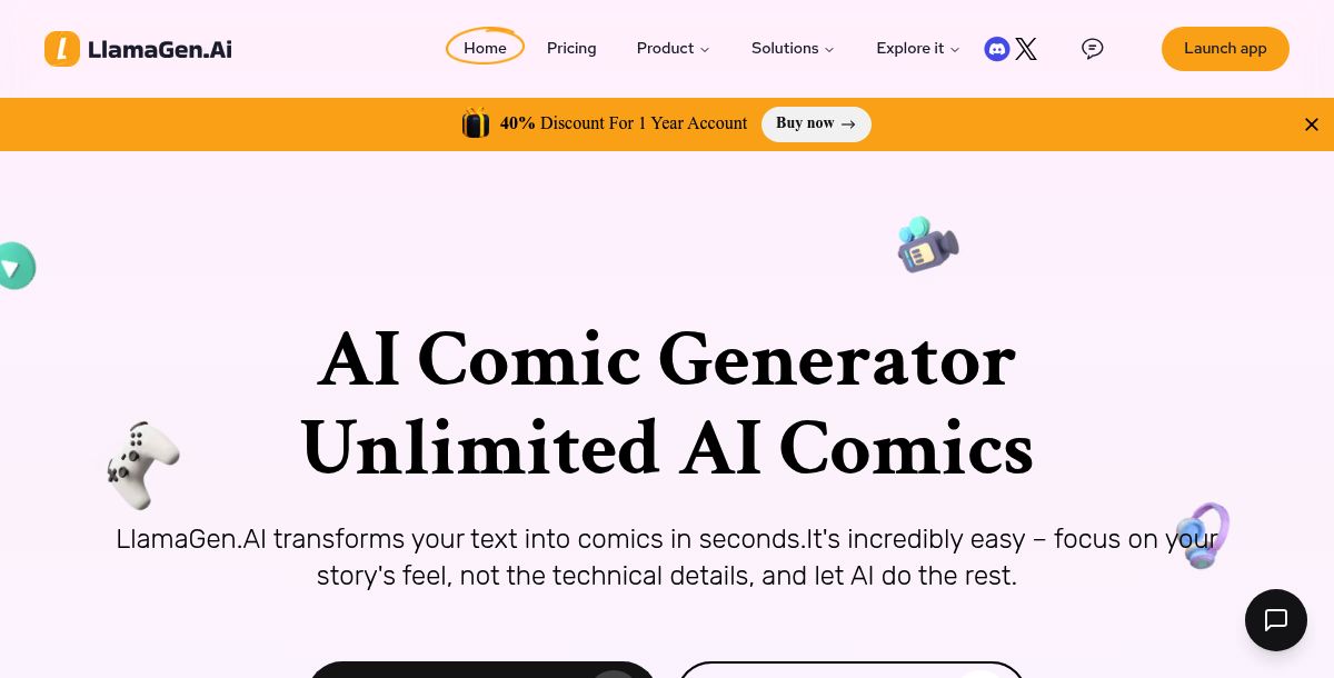 Llama Gen AI Comic Generator