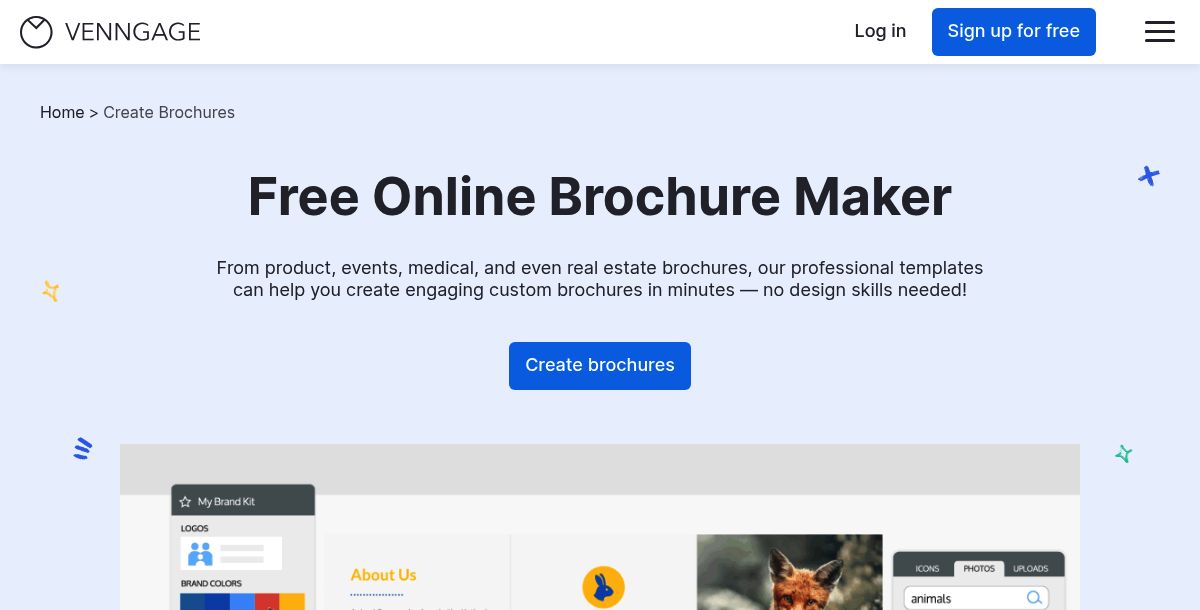 Venngage AI Brochure Generator