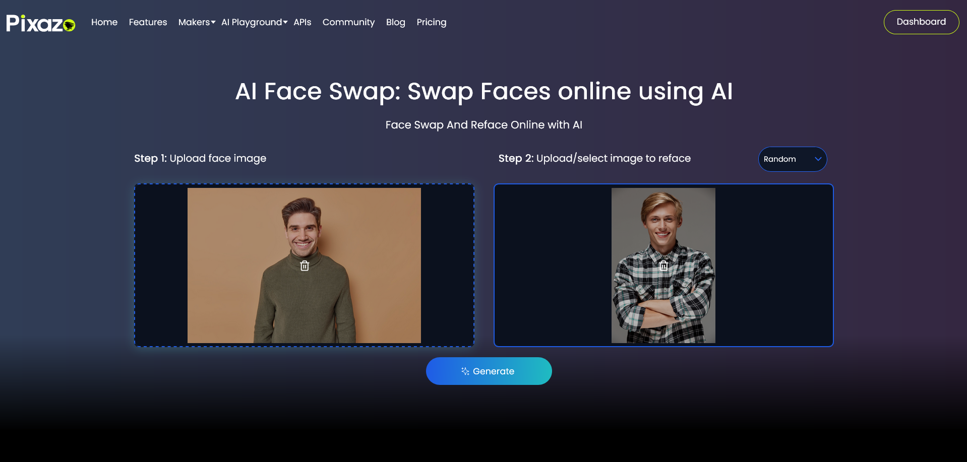 Click on Generate