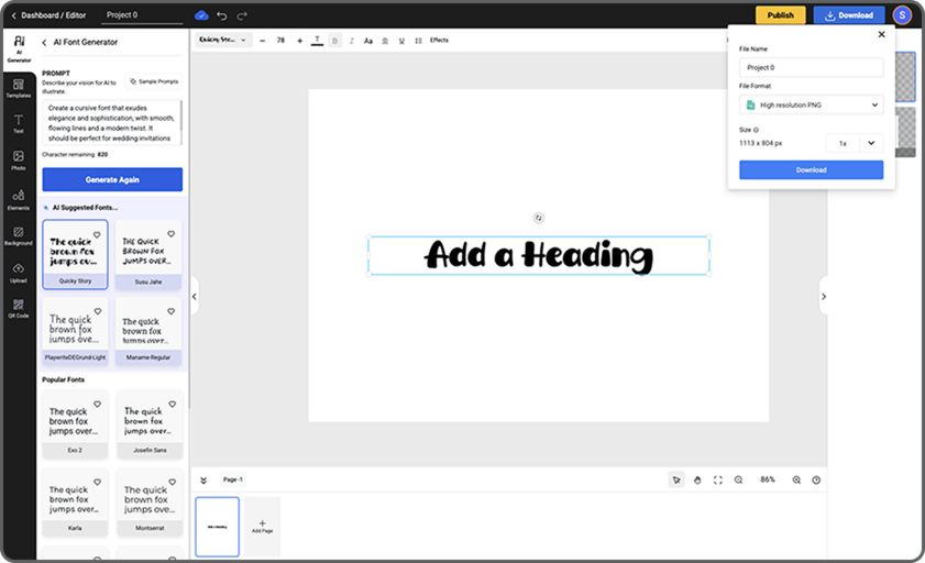 create a poster
