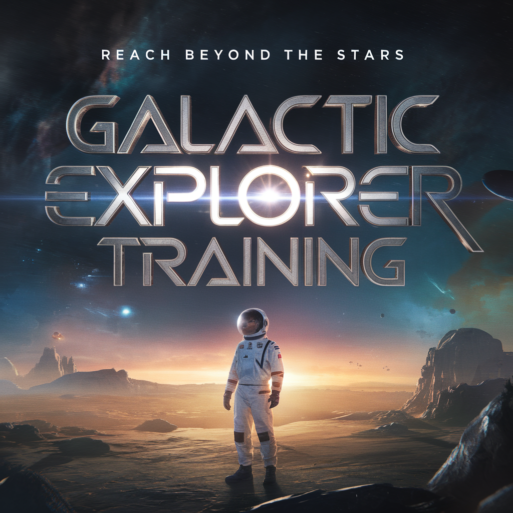 Galactic Explorer Training Card - Futuristic sci-fi design