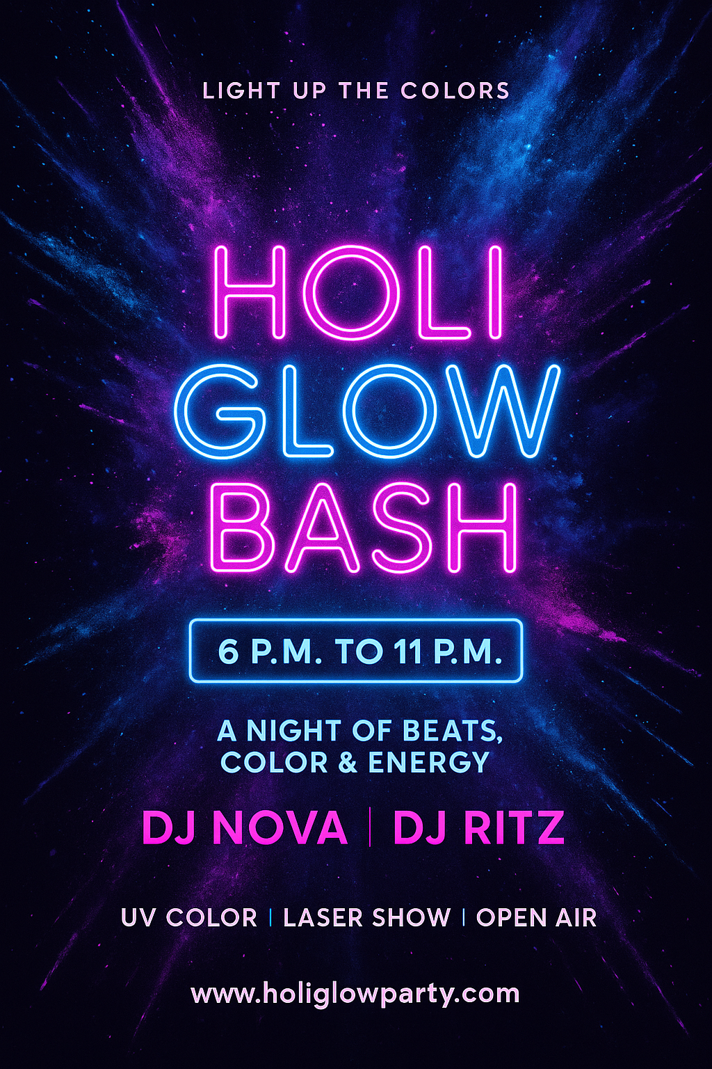 Holi design by Cleo Brennan