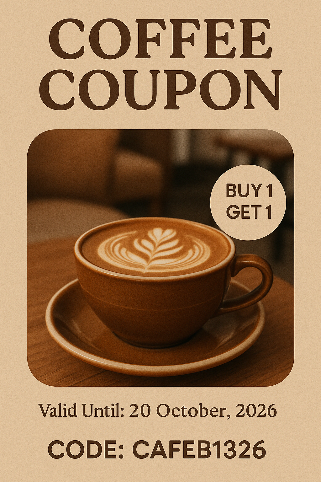 Coupon design by Rowan Brennan