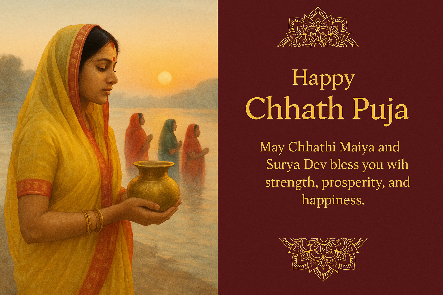 Chhath Puja design by Rafe Fischer