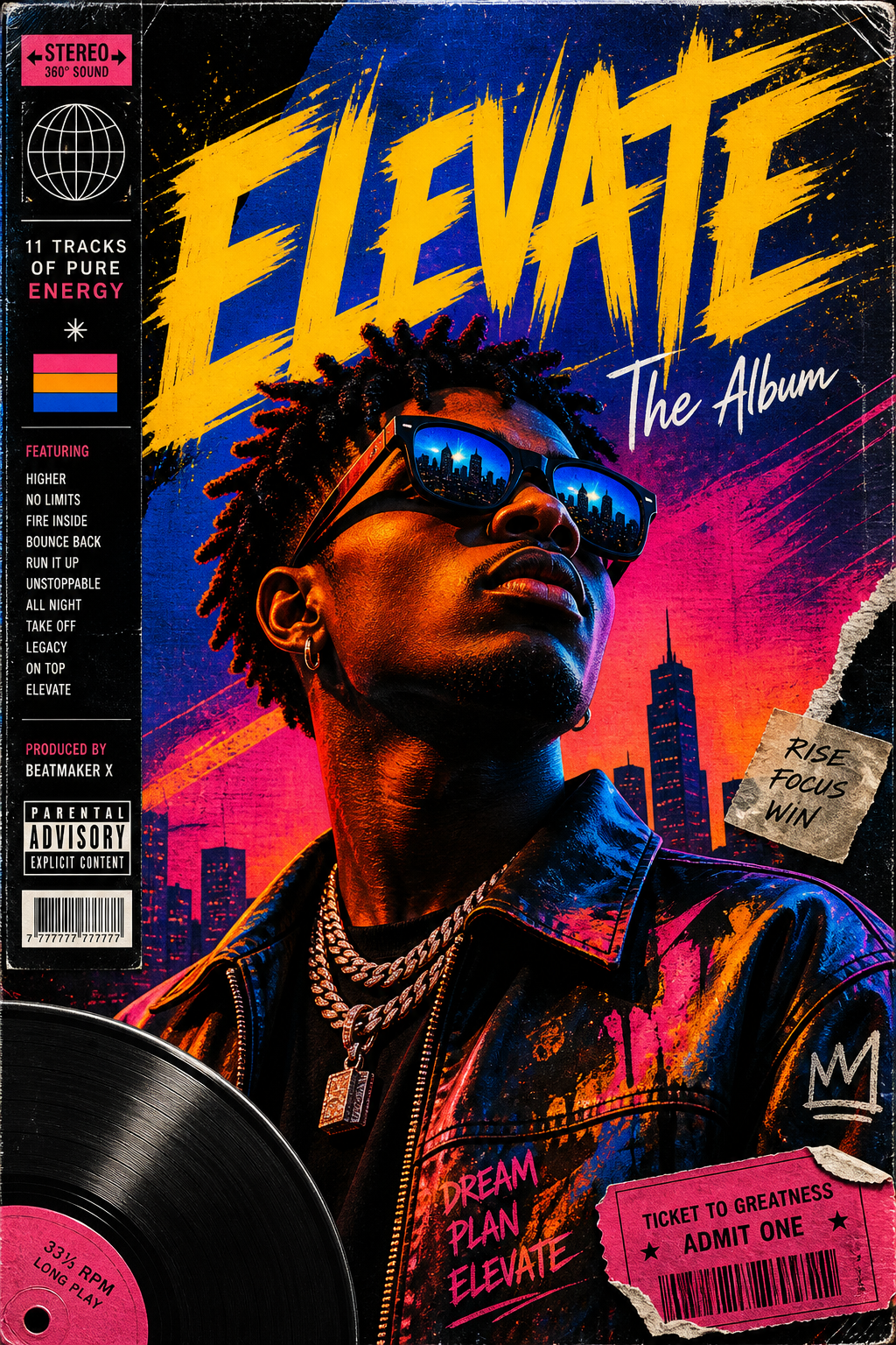 Album Cover — vibrant style album cover