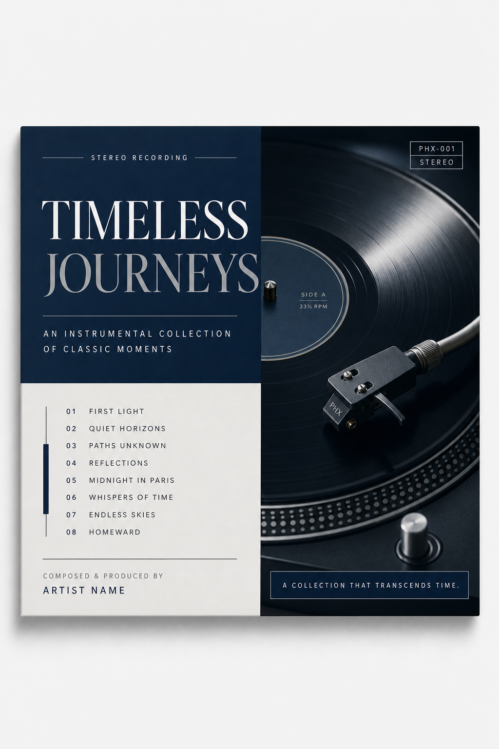 Album Cover — corporate style album cover