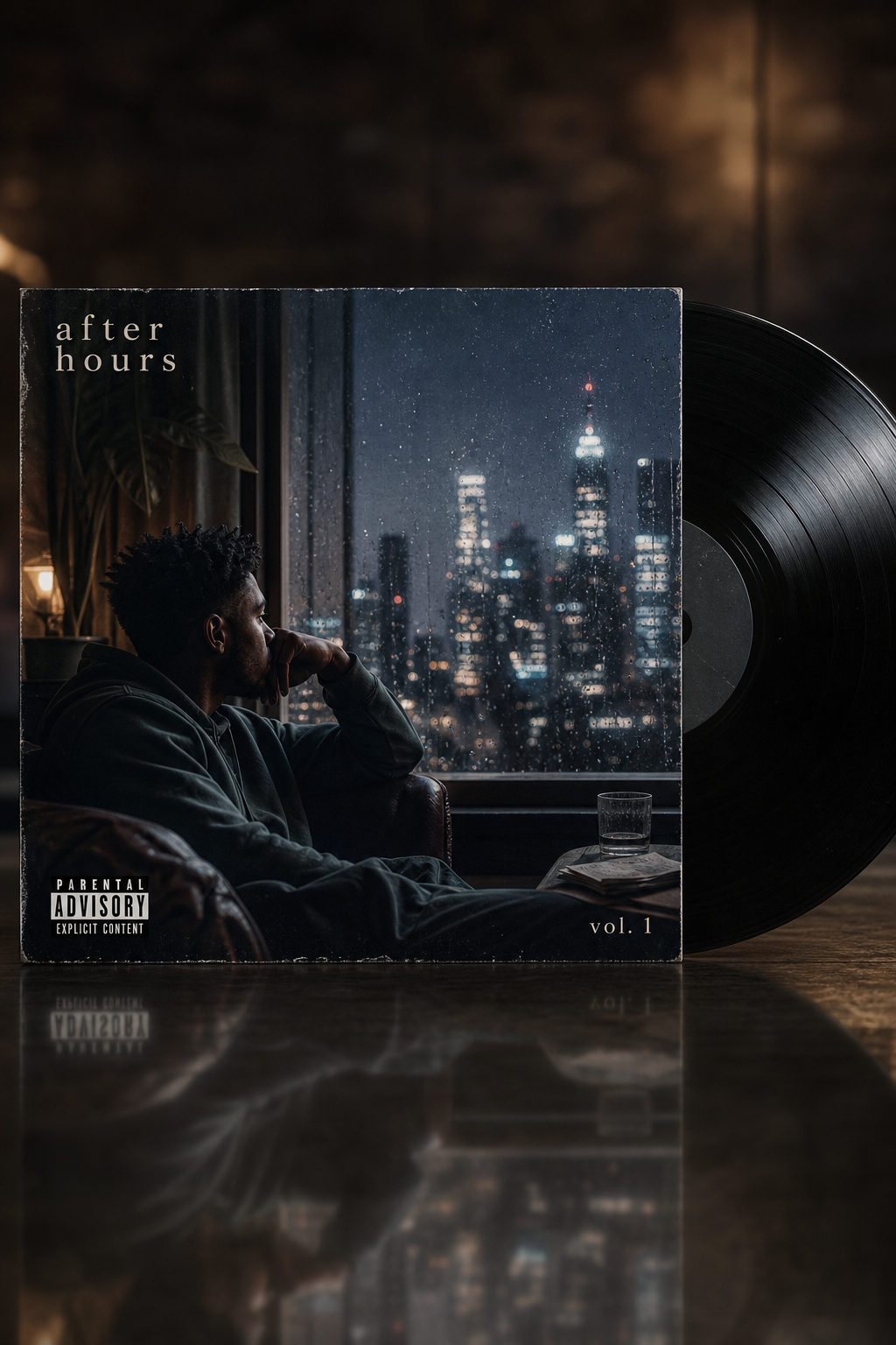 Album Cover — photo-realistic style album cover
