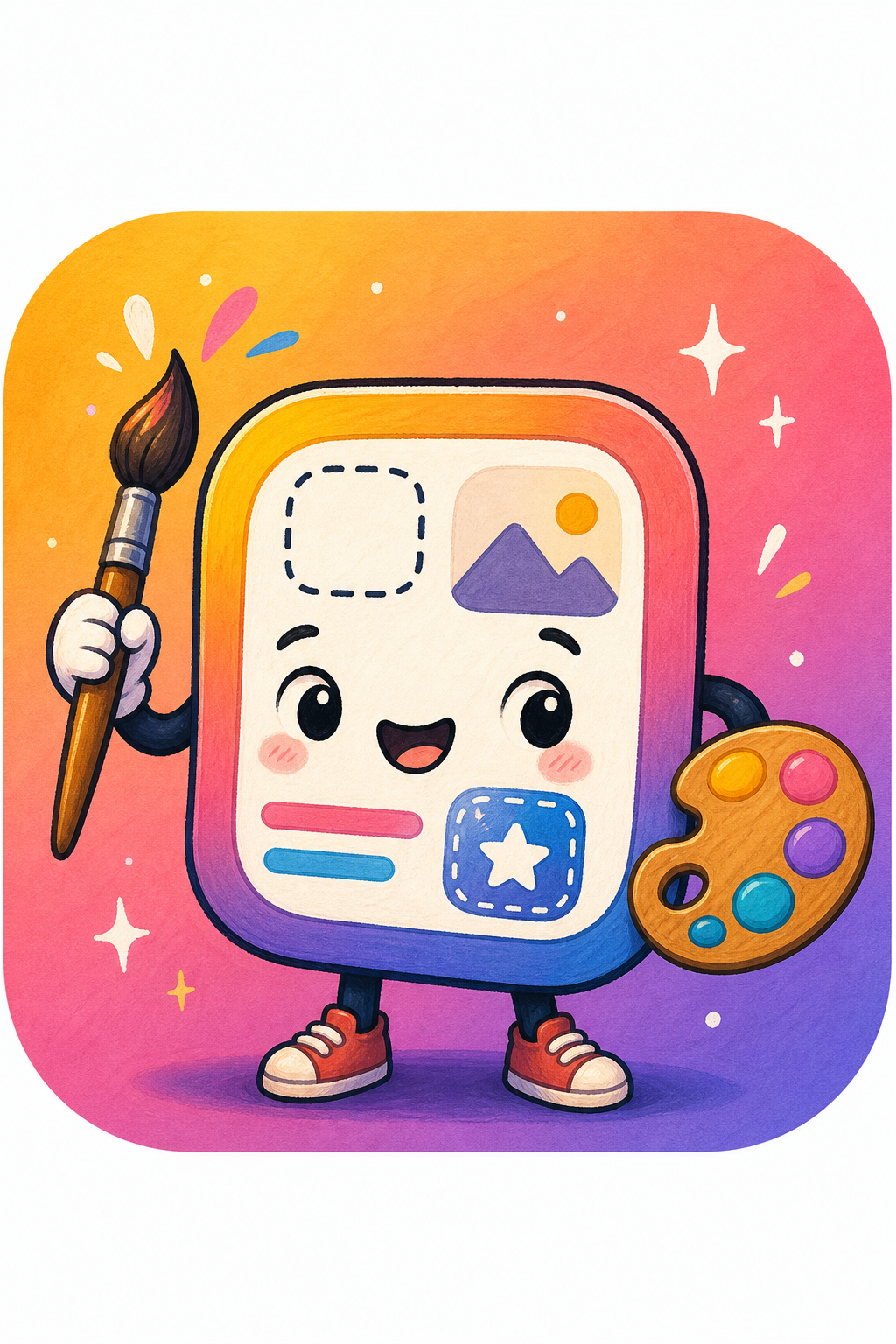 App Icon — illustration style mobile app icon