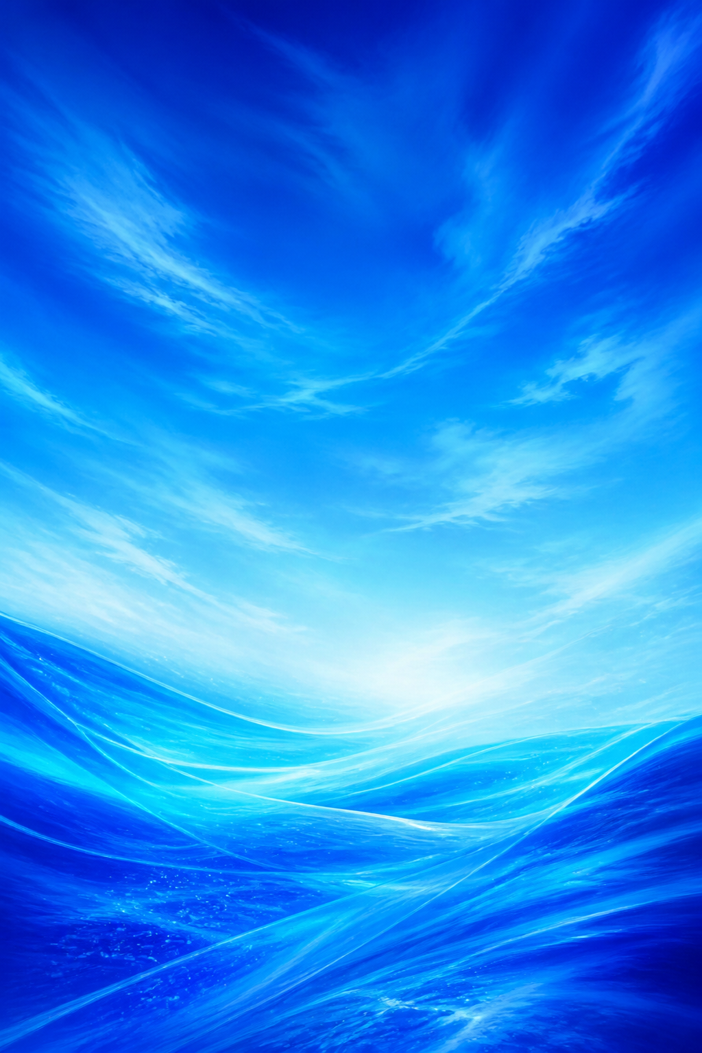 Blue Background — vibrant style background image, featuring cool blue gradient, sky-like or ocean-like imagery