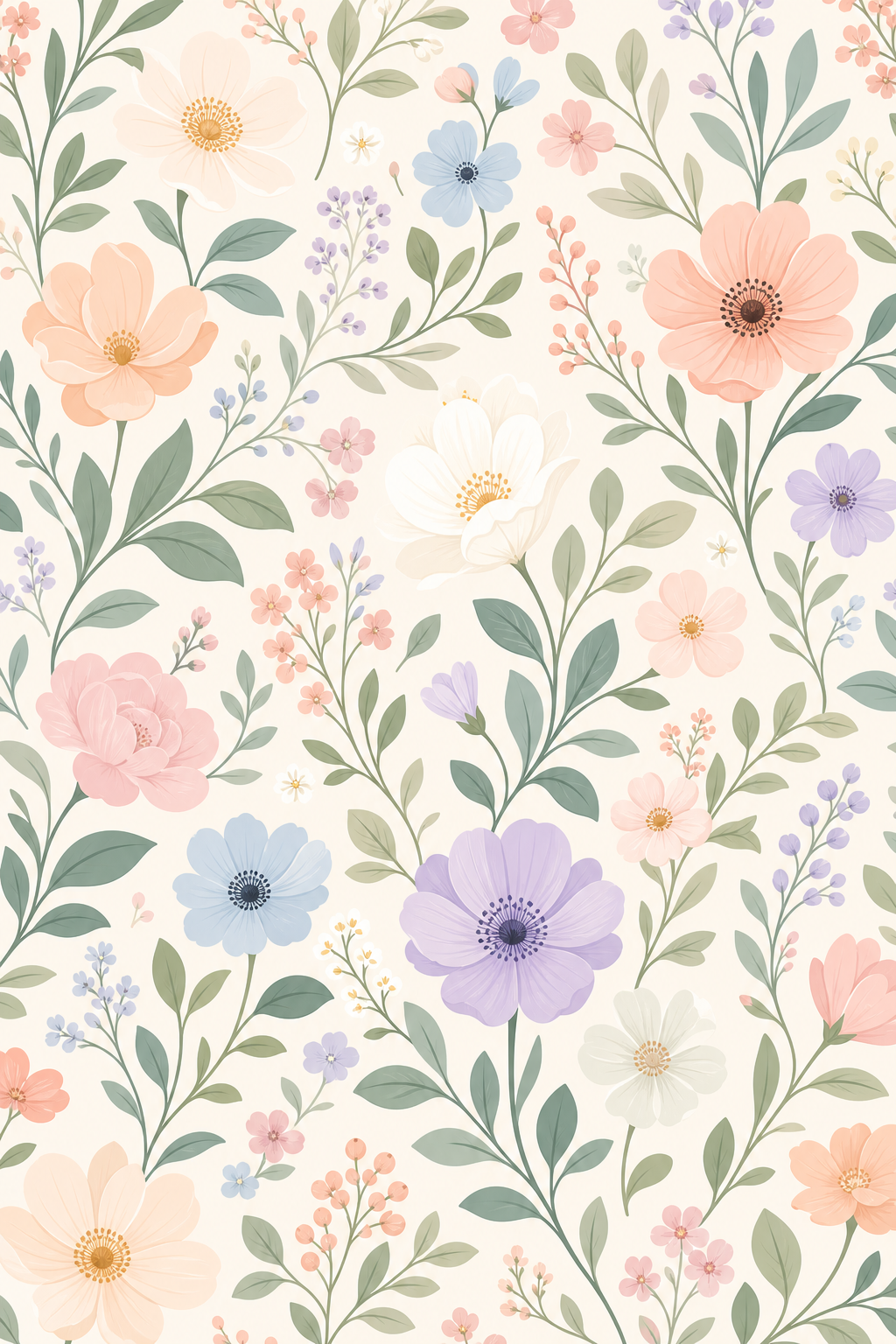 Flower Background — modern style background image, featuring botanical floral imagery, garden palette, organic curves